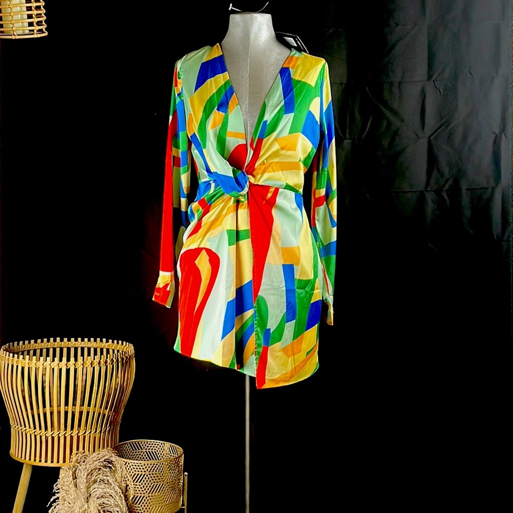 Sexy multi color dress